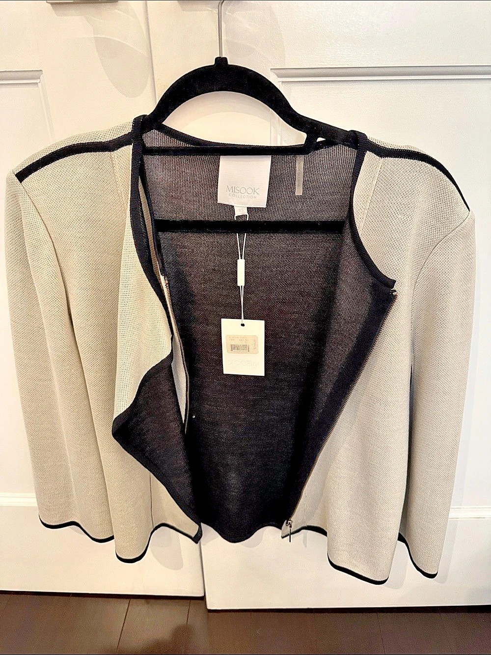 Misook Color Block Cardigan XS